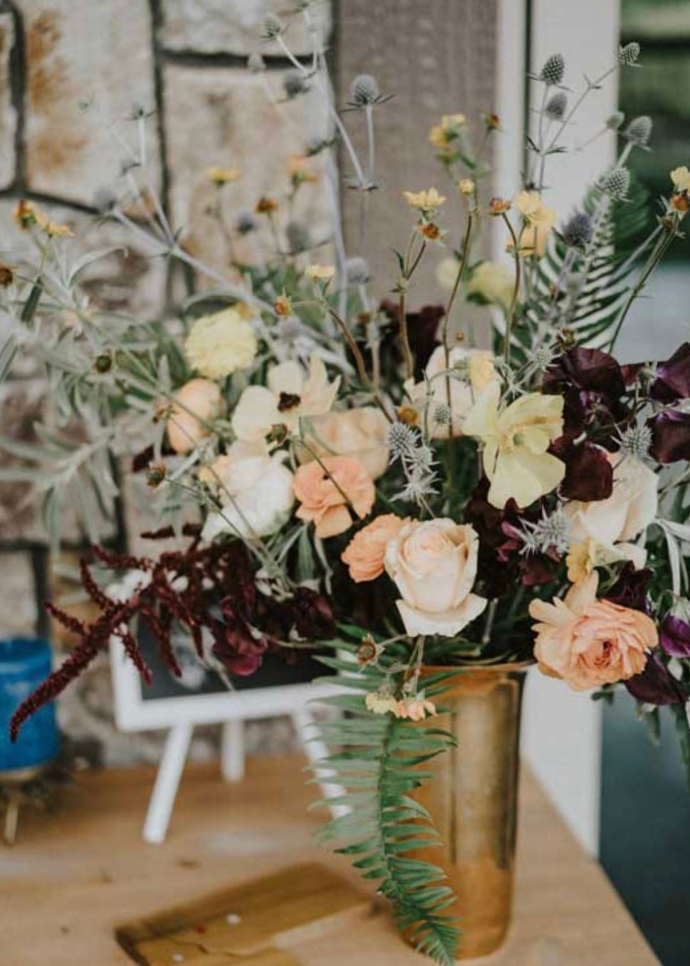 X Large Table Arrangement W vase